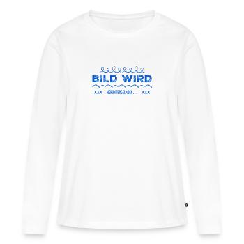 Bild wird heruntergeladen - Frauen Premium Bio Langarmshirt - Weiß - Vorne - Julia (174cm)