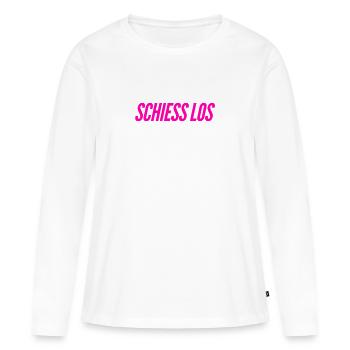 du kannst starten - Frauen Premium Bio Langarmshirt - Weiß - Vorne - Julia (174cm)