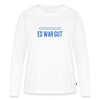 es war spitze - Frauen Premium Bio Langarmshirt - Weiß - Vorne - Julia (174cm)