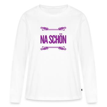 wie toll - Frauen Premium Bio Langarmshirt - Weiß - Vorne - Julia (174cm)