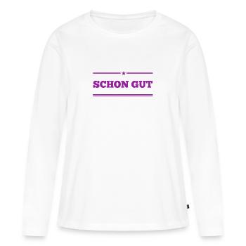 kein Problem - Frauen Premium Bio Langarmshirt - Weiß - Vorne - Julia (174cm)