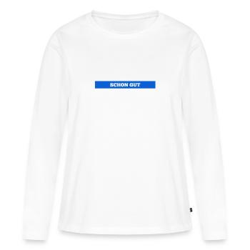 kein Problem - Frauen Premium Bio Langarmshirt - Weiß - Vorne - Julia (174cm)