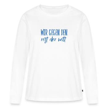 Teamwork - Frauen Premium Bio Langarmshirt - Weiß - Vorne - Julia (174cm)
