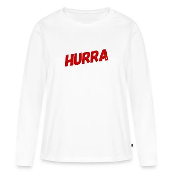 das ist so toll - Frauen Premium Bio Langarmshirt - Weiß - Vorne - Julia (174cm)