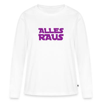 alles raus - Frauen Premium Bio Langarmshirt - Weiß - Vorne - Julia (174cm)