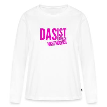 ich wunder mich - Frauen Premium Bio Langarmshirt - Weiß - Vorne - Julia (174cm)