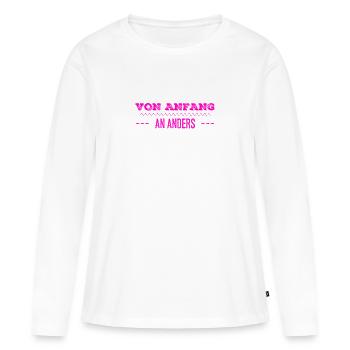 etwas ganz Besonderes - Frauen Premium Bio Langarmshirt - Weiß - Vorne - Julia (174cm)