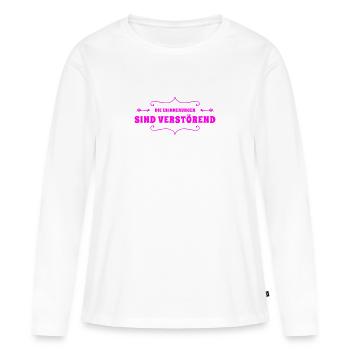 verstörende Erinnerungen - Frauen Premium Bio Langarmshirt - Weiß - Vorne - Julia (174cm)