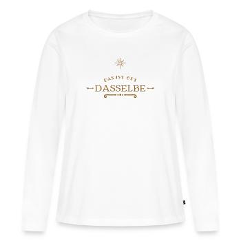 ich erkenne keinen Unterschied - Frauen Premium Bio Langarmshirt - Weiß - Vorne - Julia (174cm)