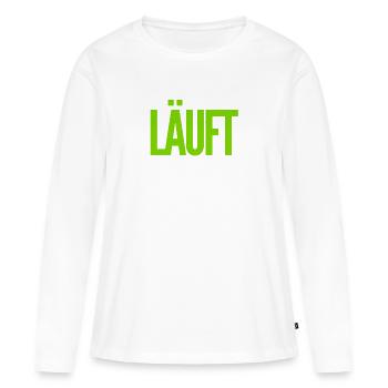 alles toll - Frauen Premium Bio Langarmshirt - Weiß - Vorne - Julia (174cm)