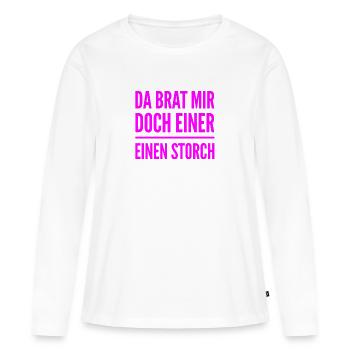 I'm surprised - Women's Premium Organic Long Sleeve Shirt - white - Front - Julia (174cm)