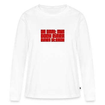 That surprises me - Women's Premium Organic Long Sleeve Shirt - white - Front - Julia (174cm)
