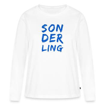 ich bin einzigartig - Frauen Premium Bio Langarmshirt - Weiß - Vorne - Julia (174cm)