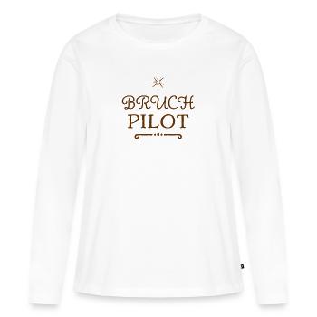 I love fraction pilots - Women's Premium Organic Long Sleeve Shirt - white - Front - Julia (174cm)