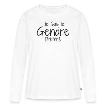 Schwiegersohn Humor, Schwiegersohn Idealer Humor - Frauen Premium Bio Langarmshirt - Weiß - Vorne - Julia (174cm)