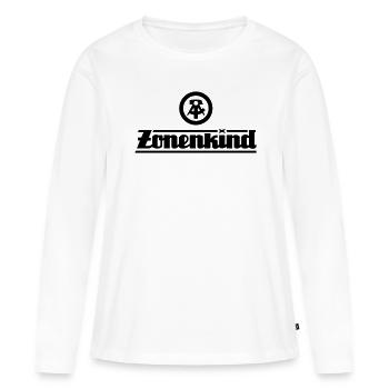Zonenkind mit DDR Logo - Frauen Premium Bio Langarmshirt - Weiß - Vorne - Julia (174cm)