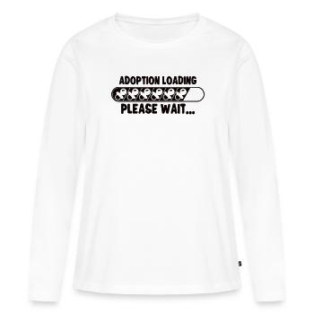 Funny Adoption Adoption Day Gifts - Women's Premium Organic Long Sleeve Shirt - white - Front - Julia (174cm)