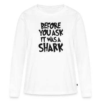 Leg amputee assembly required - Women's Premium Organic Long Sleeve Shirt - white - Front - Julia (174cm)
