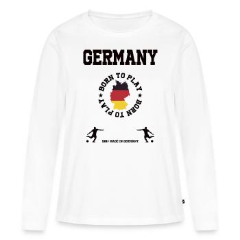 Germany - Women's Premium Organic Long Sleeve Shirt - white - Front - Julia (174cm)