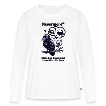 Edgar Allan Poe Fan, littérature classique, - T-shirt manches longues Premium bio Femme - blanc - Devant - Julia (174cm)