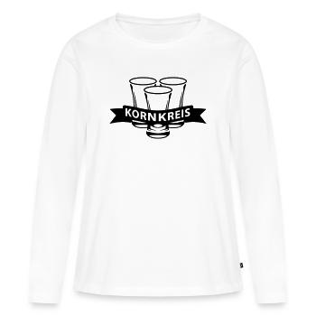 Kornkreis Schnaps - Frauen Premium Bio Langarmshirt - Weiß - Vorne - Julia (174cm)