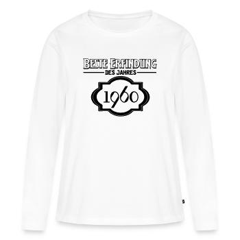 Beste Erfindung des Jahres 1960 Geschenk - Frauen Premium Bio Langarmshirt - Weiß - Vorne - Julia (174cm)