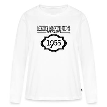 Beste Erfindung des Jahres 1955 Geschenk - Frauen Premium Bio Langarmshirt - Weiß - Vorne - Julia (174cm)