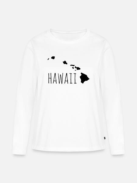 hawaii - Frauen Premium Bio Langarmshirt - Weiß