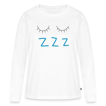 sleep - Women's Premium Organic Long Sleeve Shirt - white - Front - Julia (174cm)