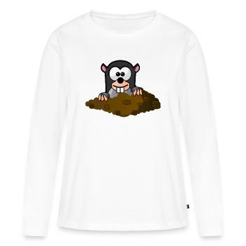 Molecule comic style - Women's Premium Organic Long Sleeve Shirt - white - Front - Julia (174cm)