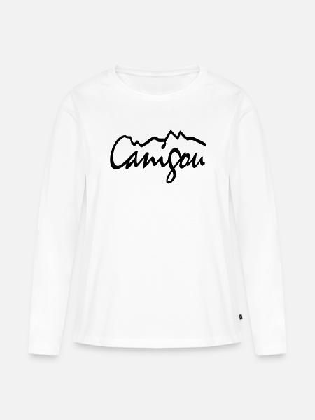 Canigou - Frauen Premium Bio Langarmshirt - Weiß