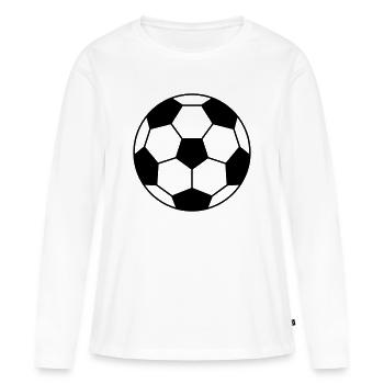 Football Sport Équipe Fan Ball Sports - T-shirt manches longues Premium bio Femme - blanc - Devant - Julia (174cm)