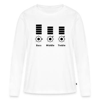 mixer - T-shirt manches longues Premium bio Femme - blanc - Devant - Julia (174cm)