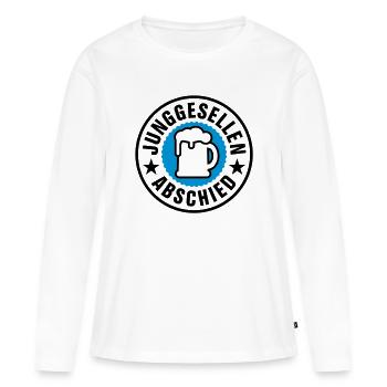 Adieu Bachelor - T-shirt manches longues Premium bio Femme - blanc - Devant - Julia (174cm)