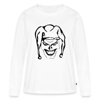 joker - T-shirt manches longues Premium bio Femme - blanc - Devant - Julia (174cm)