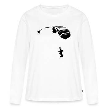Parachute - T-shirt manches longues Premium bio Femme - blanc - Devant - Julia (174cm)