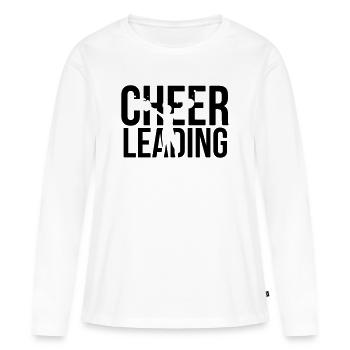 cheerleading - Frauen Premium Bio Langarmshirt - Weiß - Vorne - Julia (174cm)