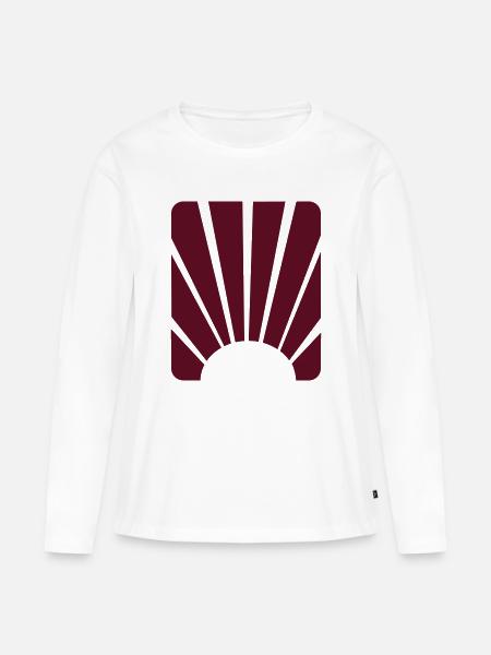 Sun - Frauen Premium Bio Langarmshirt - Weiß
