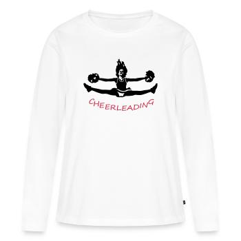 cheerleading - T-shirt manches longues Premium bio Femme - blanc - Devant - Julia (174cm)