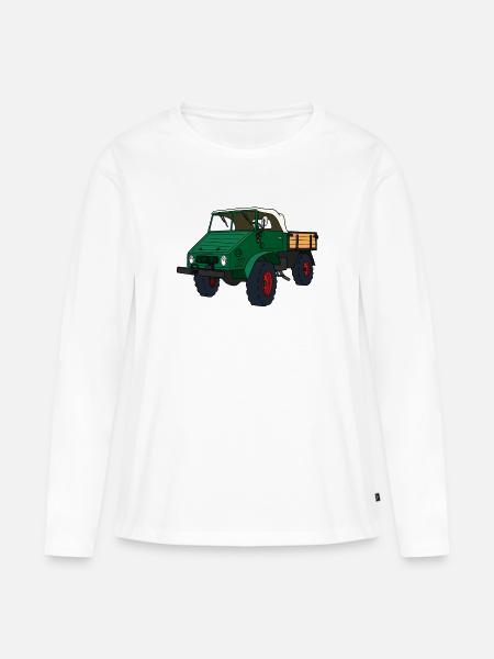 Mog 401 - Frauen Premium Bio Langarmshirt - Weiß