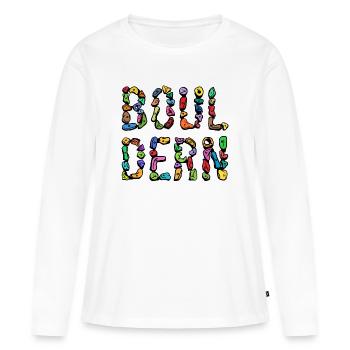 Bouldering boulder climbing scripture mountaineering - Women's Premium Organic Long Sleeve Shirt - white - Front - Julia (174cm)