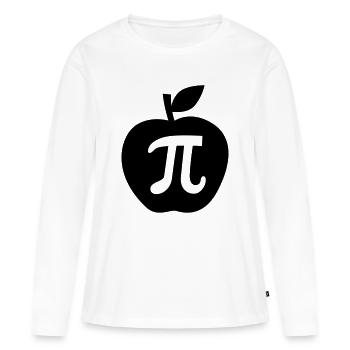 pi - T-shirt manches longues Premium bio Femme - blanc - Devant - Julia (174cm)