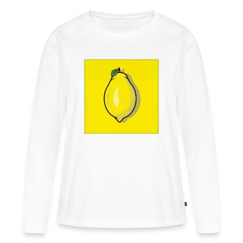 lemon lemon - Women's Premium Organic Long Sleeve Shirt - white - Front - Julia (174cm)