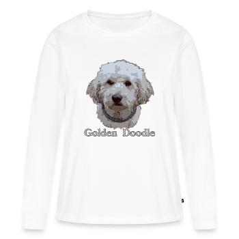 don1 2 - T-shirt manches longues Premium bio Femme - blanc - Devant - Julia (174cm)