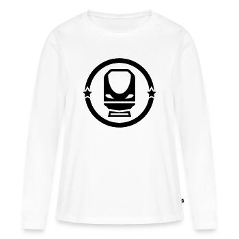 Eisenbahner / Eisenbahnen / Eisenbahn / Bahn - Frauen Premium Bio Langarmshirt - Weiß - Vorne - Julia (174cm)