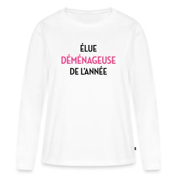Mover Frachtführer Déménageur Déménagement - Women's Premium Organic Long Sleeve Shirt - white - Front - Julia (174cm)
