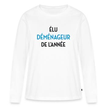 Mover Frachtführer Déménageur Déménagement - Women's Premium Organic Long Sleeve Shirt - white - Front - Julia (174cm)