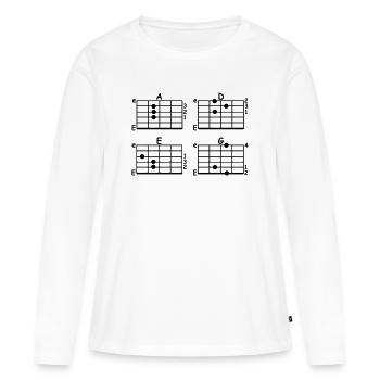 accord - T-shirt manches longues Premium bio Femme - blanc - Devant - Julia (174cm)