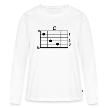 accord - T-shirt manches longues Premium bio Femme - blanc - Devant - Julia (174cm)