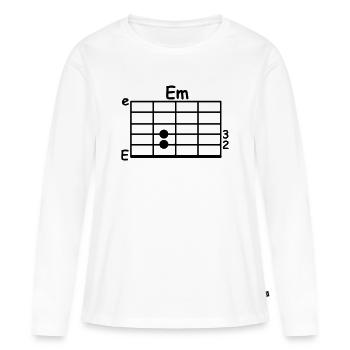 accord - T-shirt manches longues Premium bio Femme - blanc - Devant - Julia (174cm)